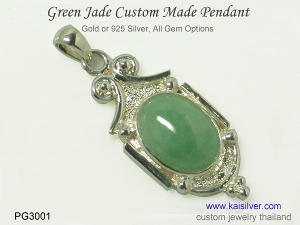 jade gemstone pendant