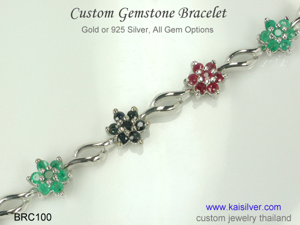 custom gemstone bracelet