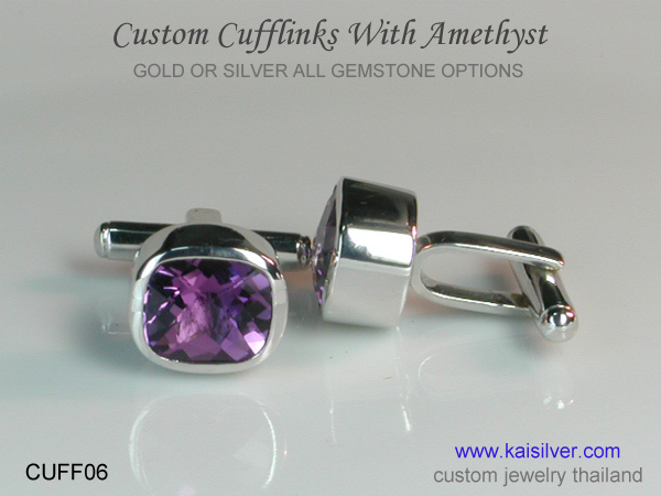 gemstone cufflinks