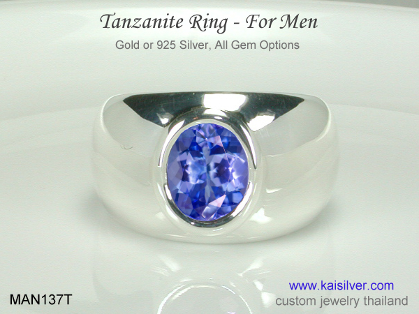 white gold rings for men 