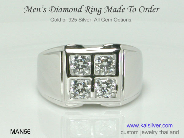 white gold diamond ring 