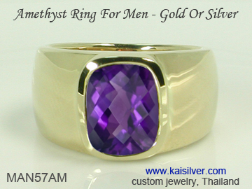 february birthstone ring for men
