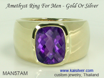 amethyst ring for men