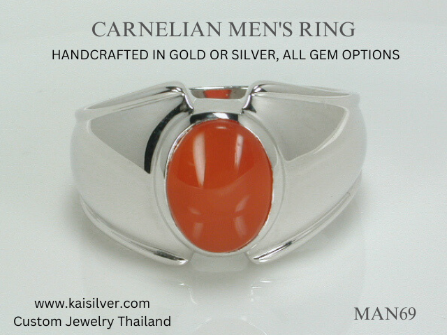 carnelian gold ring