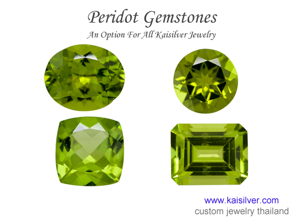 peridot gemstone shapes