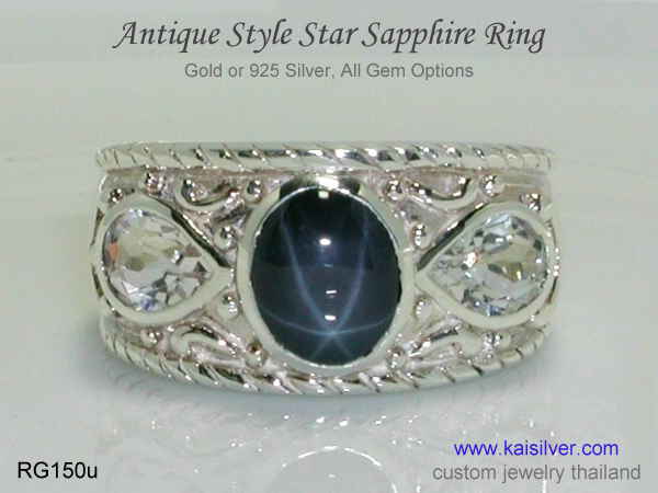antique gemstone ring style 