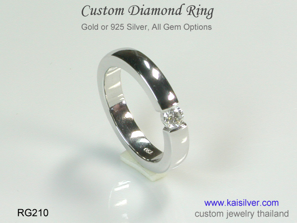 custom diamond band ring