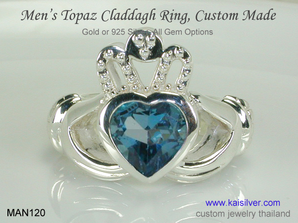 claddagh ring for men