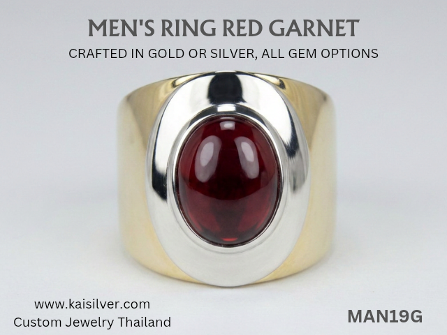 garnet ring for men