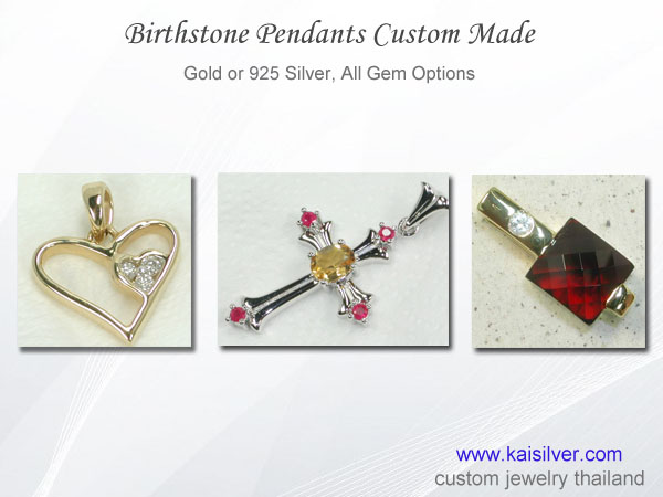 birthstone pendants 