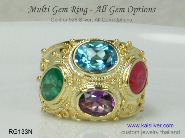 ruby gold or silver ring kaisilver thailand