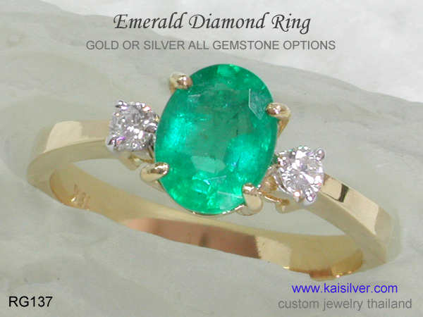 emerald diamond ring