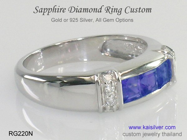 blue sapphire ring
